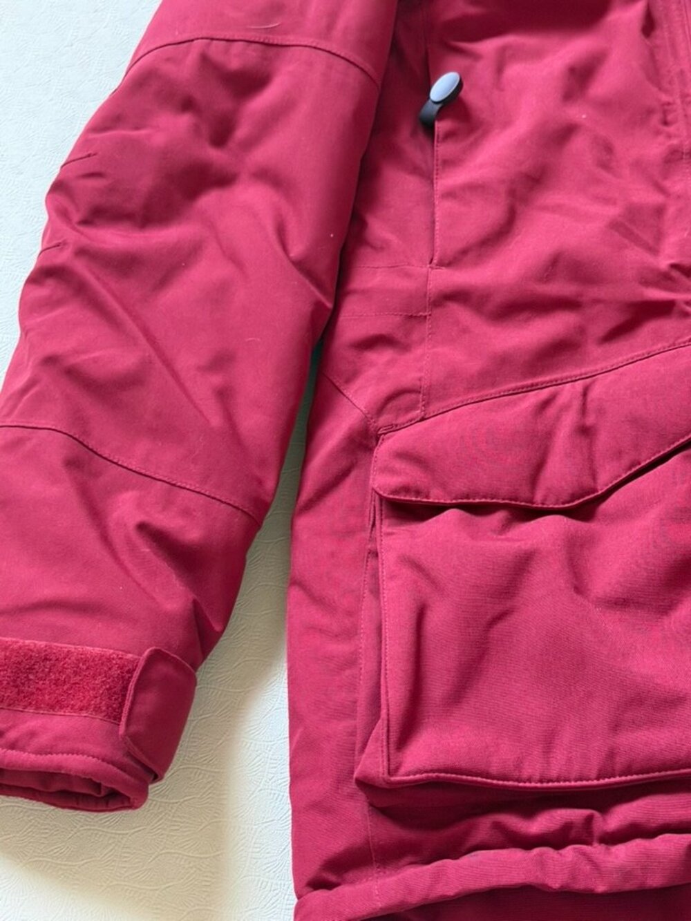 Fjallraven Nuuk Yupik Parka XXS Red Oak Fur Hood Winter Coat - Picture 5 of 16